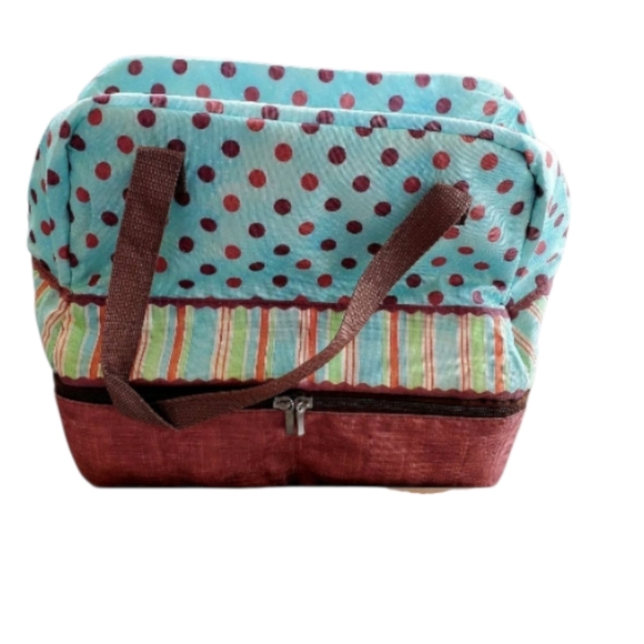 Deluxe Insulated Potluck Carrier Bag With Ceramic Dish New With Tag. - Picture 12 of 16